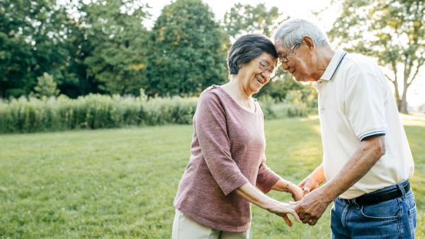 Happy older couple 