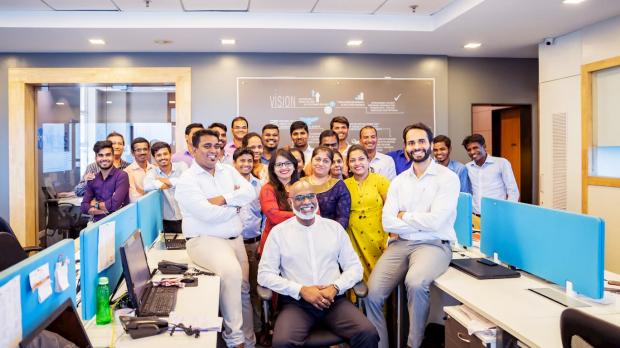 Team photo at an SME business